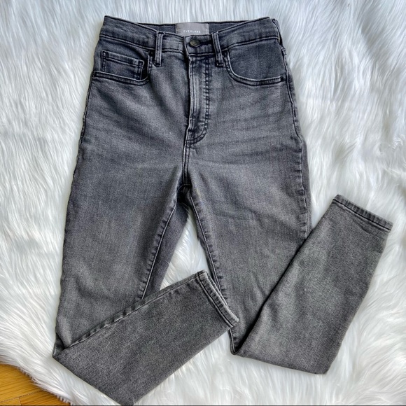 - Everlane Smokey Grey High Rise Skinny Ankle Jeans - Picture 9 of 9